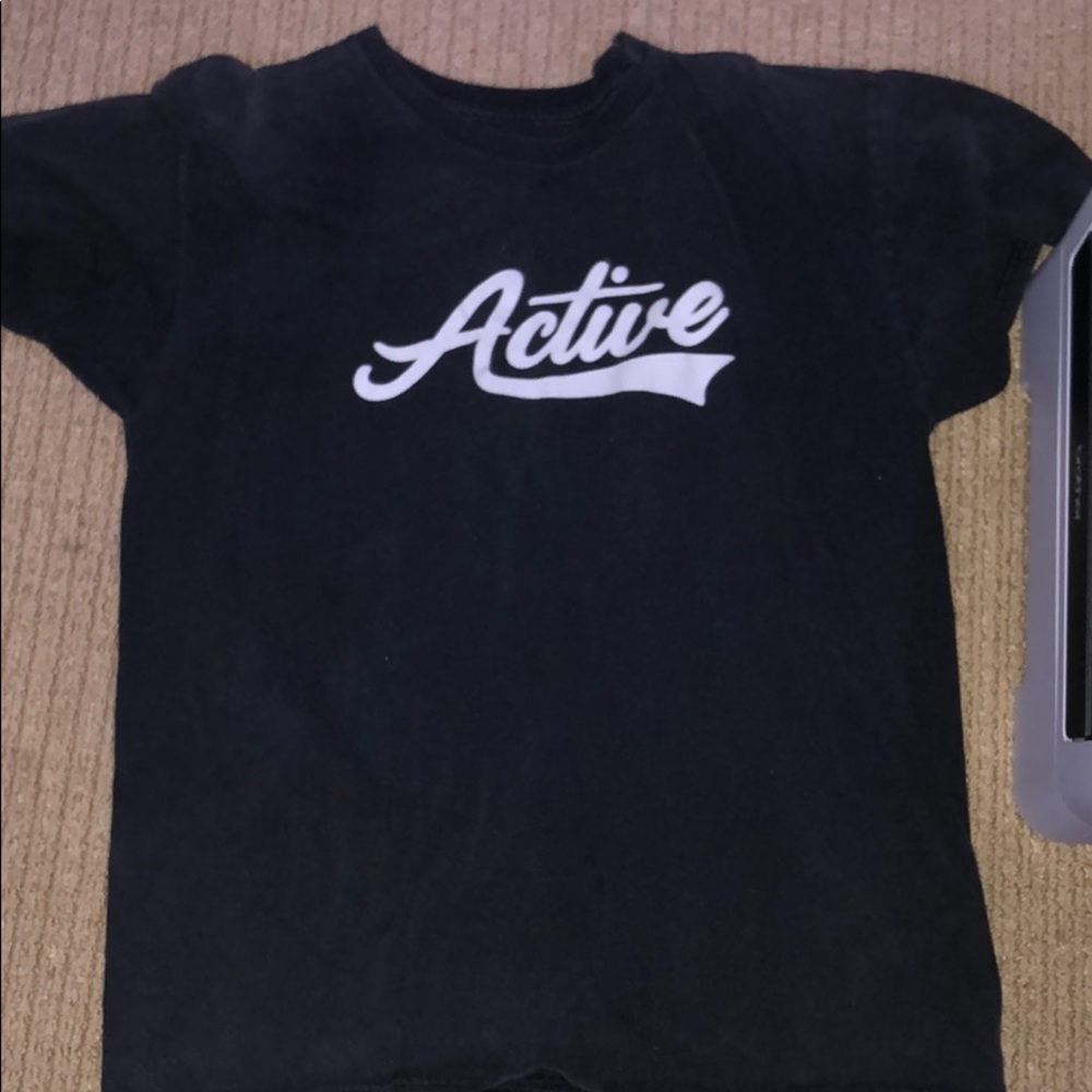 Black Active Baseball Logo T-Shirt